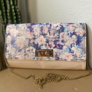 floral shoulder purse